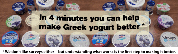[Hellenic Dining - Greek Yogurt Survey]